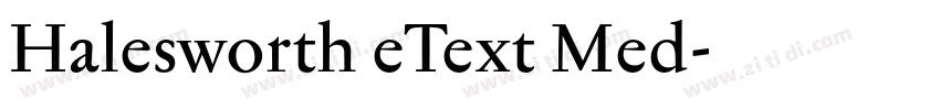 Halesworth eText Med字体转换